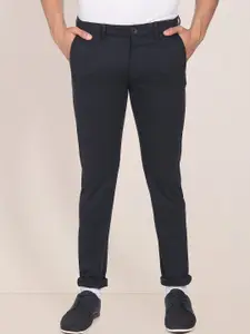 U.S. Polo Assn. Men Slim Fit Mid-Rise Trousers