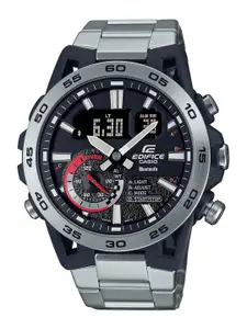 CASIO Men Dial Stainless Steel Straps Analogue Chronograph Watch ED574 ECB-40D-1ADF