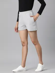 Popnetic Women Grey Shorts
