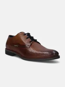Bugatti Zanerio Cognac Leather Formal Derby Shoes