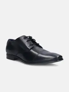 Bugatti Morino I Black Leather Formal Derby Shoes