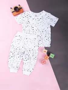 Gini and Jony Boys Printed Cotton T-shirt with Trousers