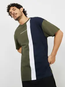 Styli Colorblocked Oversized T-Shirt