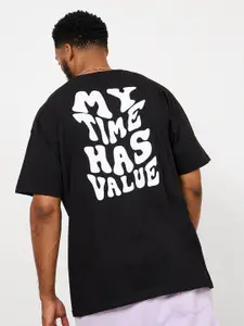 Styli Oversized My Time Has Value Print T-shirt