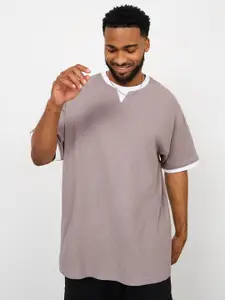 Styli Premium Waffle Knit Oversized T-Shirt