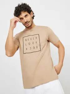 Styli Typography Printed Pure Cotton T-shirt