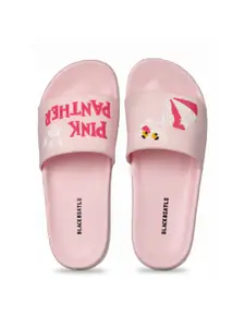 JUMPLITE Women Pink Panther Design Sliders