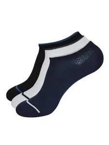 Balenzia Men Pack Of 3 Patterned Ankle Length Socks