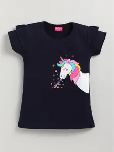 Redden Girls Graphic Printed Pure Cotton Top