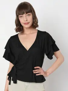 Vero Moda Self Design Wrap Top