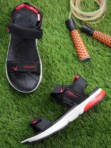 ASIAN Men Joyo-04 Textured Velcro Closure Sports Sandals