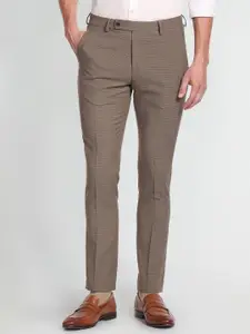 Arrow Men Mid Rise Plain Slim Fit Formal Trousers