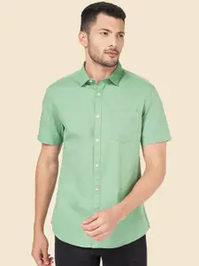 BYFORD by Pantaloons Spread Collar Cotton Slim Fit Casual Shirt