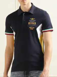 Aeronautica Militare Polo Collar Cotton T-shirt