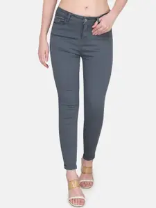 Steele Women Comfort Skinny Fit Mid-Rise Stretchable Pure Cotton Jeans