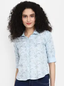 V-Mart Tropical Printed Cotton Casual Shirt