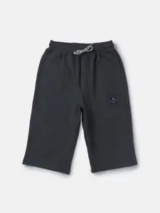 Gini and Jony Boys Mid-Rise Knee Length Cotton Shorts