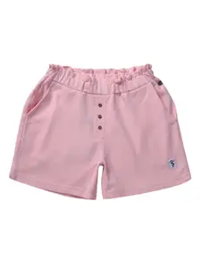 Gini and Jony Girls Mid-Rise Casual Cotton Shorts
