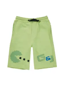 Gini and Jony Infant Boys Graphic Printed Mid-Rise Cotton Shorts