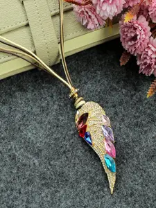 UNIVERSITY TRENDZ Gold-Plated Statement Necklace