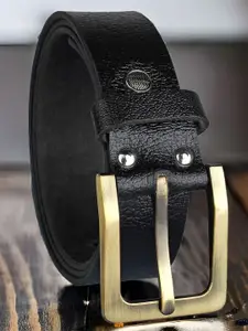 URBAN ALFAMI Men Textured Leather Formal Belt