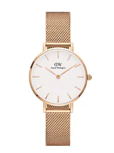 Daniel Wellington Classic Petite Melrose Women Dial White 28mm Analogue Watch DW00100219