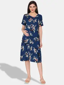 Coucou by Zivame Floral Printed Maternity Nightdress