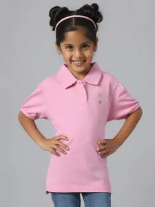 Beverly Hills Polo Club Girls Polo Collar Puff Sleeve T-shirt