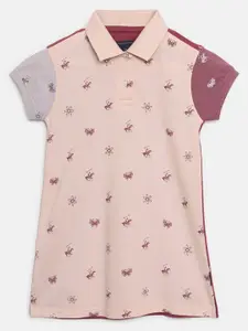 Beverly Hills Polo Club Girls Printed A-Line Dress