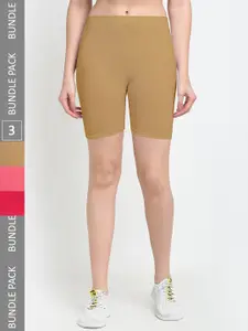 Jinfo Women Pack Of 3 Sports Shorts