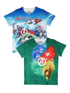 Marvel by Wear Your Mind Boys Pack of 2 Printed T-shirts