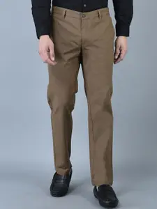 CANOE Men Smart Regular Fit Mid-Rise Chino Trousers