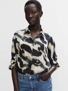 MANGO Women Abstract Printed Casual Shirt