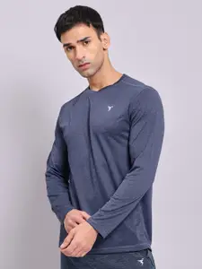 Technosport Men Round Neck Antimicrobial Slim Fit T-shirt