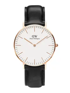 Daniel Wellington Classic Sheffield White Dial Round Analogue Watch- 36 mm DW00100036