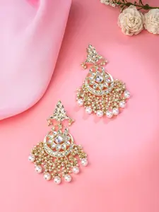 Yellow Chimes Gold Plated Contemporary Chandbalis Earrings