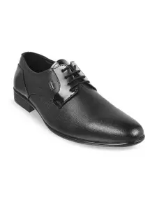 Mochi Men Textured Leather Formal Derbys