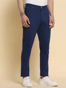 Dennis Lingo Men Comfort Mid Rise Plain Slim Fit Chinos Trousers