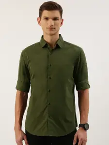IVOC Men Slim Fit Opaque Casual Shirt