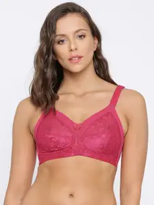 Enamor Pink Non-Wired Non Padded Full Coverage Everyday Bra F026