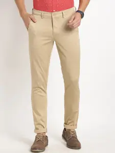 Turtle Men Checked Relaxed Tapered Fit Stretchable Trousers
