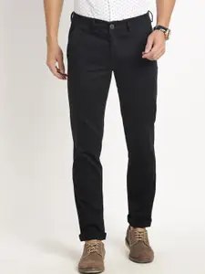 Turtle Men Relaxed Skinny Fit Stretchable Trousers