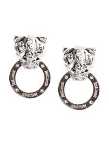 Just Cavalli Silver-Plated Contemporary Drop Earrings