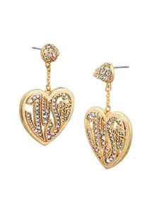 Just Cavalli Gold-Plated Contemporary Drop Earrings