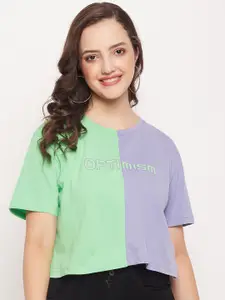 Madame Colourblocked Cotton T-shirt