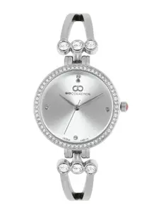 Inara by GIO COLLECTION Women Silver-Toned Analogue Watch G2114-11