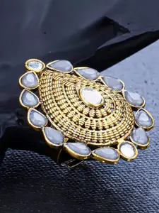 Sukkhi Gold-Plated Stone-Studded Ring