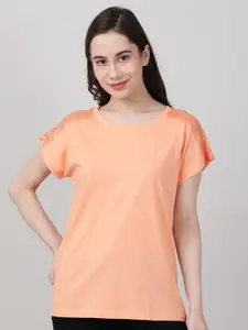 mackly Extended Sleeves Pure Cotton T-shirt