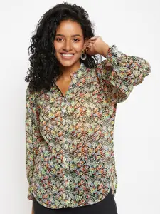 Ruhaans Classic Floral Printed Casual Shirt