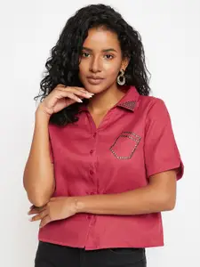 Ruhaans Classic Embellished Casual Shirt
